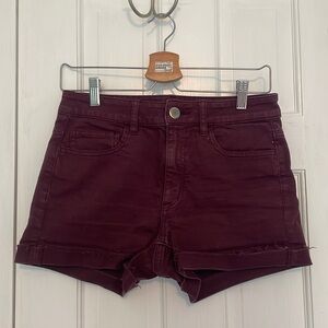 American Eagle Outfitters Red Jean Shorts
